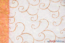 Ferial Organza Embroidery Polyester Fabric - Embroidered Floral Sheer With Sequins, 52/54" Width, Multiple Colors (1 Yard)