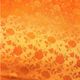 Orange Rose Floral Jacquard Satin Fabric - Orange Rose Floral Jacquard, 60" Width