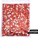 Hot Fix Big Bag Rhinestones - Orange Hot Fix Rhinestones Fabric - Orange, Loose Rhinestones, 100 Gross