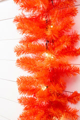 9' x 12" LED Orange Garland