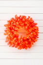 24" Orange Wreath with LED Lights