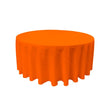 Orange 100% Polyester Round Tablecloth 108″
