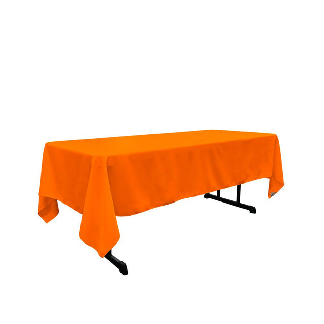 Orange 100% Polyester Rectangular Tablecloth 60 x 108″