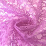 Raschel Lace Polyester Fabric - French Floral Lace, Aqua, 60" Width