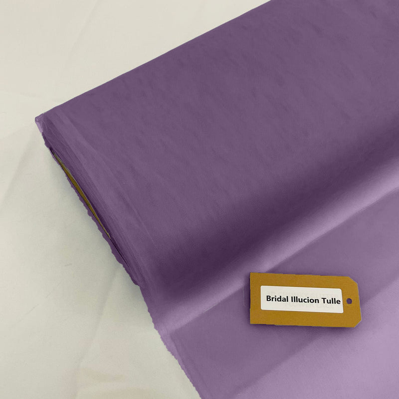 Orchid Mist Polyester Tulle Fabric - Bridal Illusion, Orchid Mist, 108" Width (1 Roll)