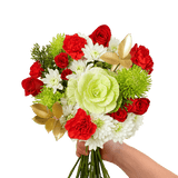 Christmas Reindeer Flower Bouquet Fresh Mixed Arrangement