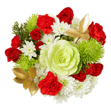 Christmas Reindeer Flower Bouquet Fresh Mixed Arrangement