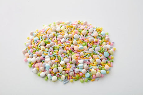 Wilton Bright Pastel Rainbow Easter Egg and Jimmies Sprinkle Mix, 4.26 oz.