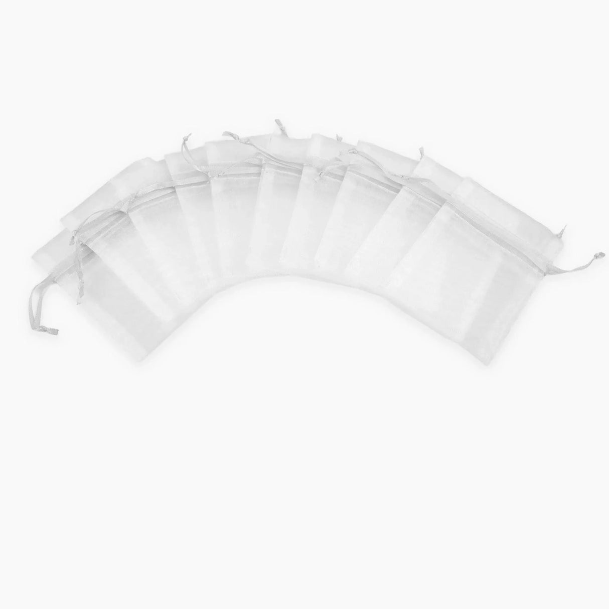 Organza Bags - White (10 Bags - 3" x 4")