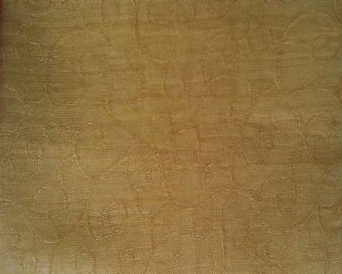 Organza Jacquard WG05016 Swirl Gold - Organza Fabric, Gold Swirl Pattern, 57/58" Width