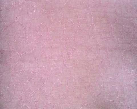 WG05016 Organza Jacquard Fabric - Pink Swirl, 57/58" Width