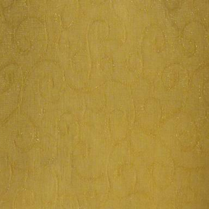 1 Yard Organza Jacquard Swirl Yellow Fabric 57/58 Inches Wide