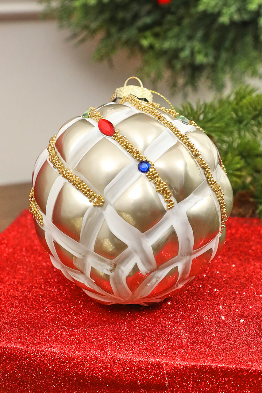 4” Glass Ball Ornament