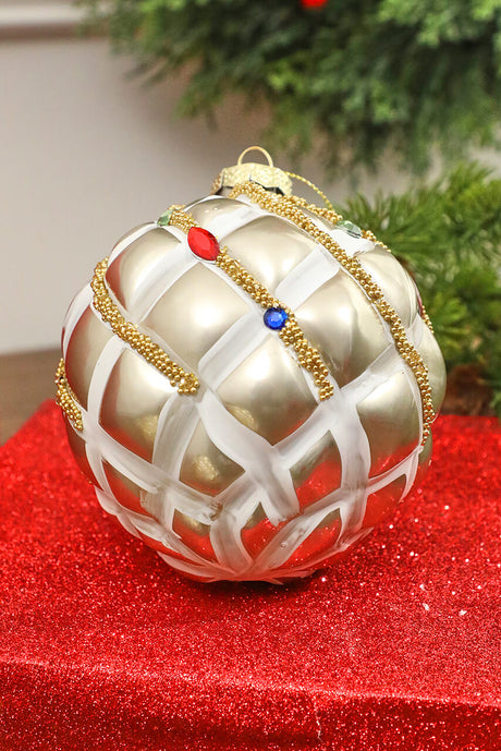 4” Glass Ball Ornament