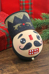 8.5” Holiday Nutcracker Black Ornament