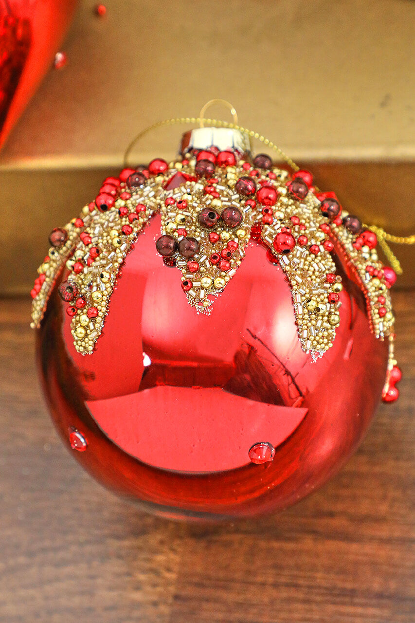 4” Glass Bead Ornament