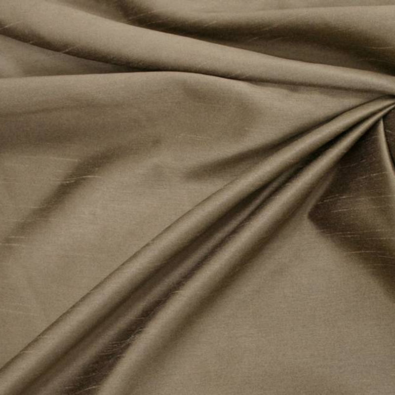1 Yard Two Tone Black Taupe Oscar Shantung Fabric Glamorous Nylon Blend 58/60" Wide