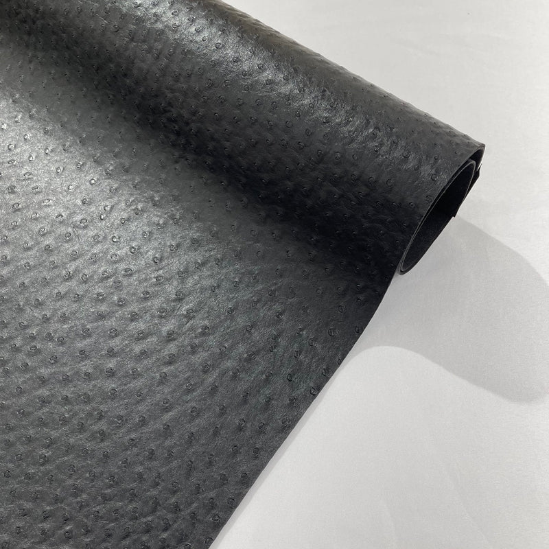 Ostrich Faux Vinyl Fabric - Textured Ostrich Embossed, 54" Width (1 Yard)