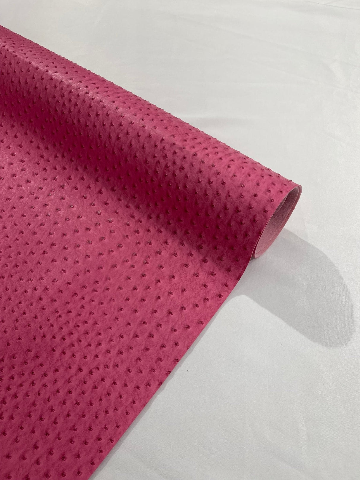 Ostrich Faux Vinyl Fabric - Textured Ostrich Embossed, 54" Width (1 Yard)