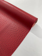 Ostrich Faux Vinyl Fabric - Textured Ostrich Embossed, 54" Width (1 Yard)