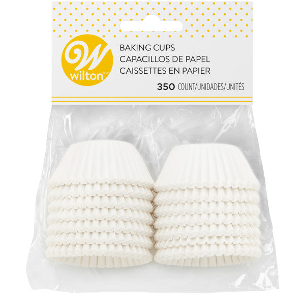 Wilton White Mini Cupcake Liners, 350-Count