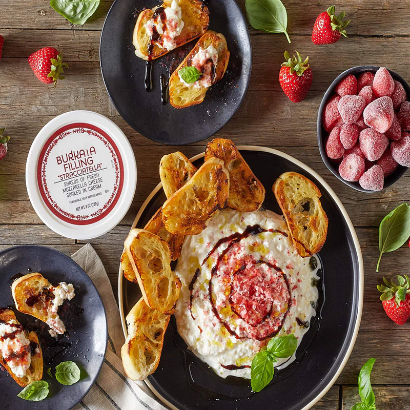 Stracciatella Burrata Filling Creamy Italian Cheese Spread