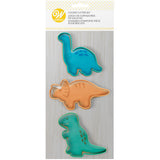 Wilton Dinosaur Cookie Cutters, 3-Piece Set (Triceratops, T-Rex, Brontosaurus)
