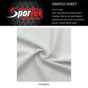Poly-Spandex Tricot White Heavyweight 4-Way Stretch