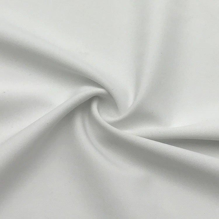 Poly-Spandex Tricot White Heavyweight 4-Way Stretch