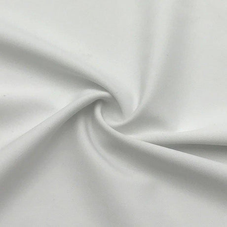 Poly-Spandex Tricot White Heavyweight 4-Way Stretch