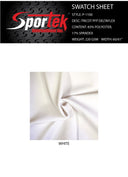 Poly-Spandex Tricot White 4-Way Stretch Fabric