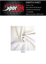 Poly-Spandex Tricot White 4-Way Stretch Fabric