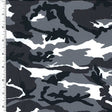 Printed Spandex Deep Navy Houndstooth