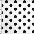 Printed Spandex Polka Dot Black & White