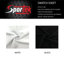 Poly Spandex Tricot White Black Swimwear