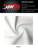 Tricot Peached Heavy Weight White