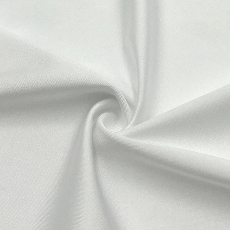 Poly Spandex Tricot Shiny White