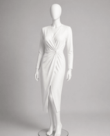 Poly-Spandex Tricot White 4-Way Stretch Fabric