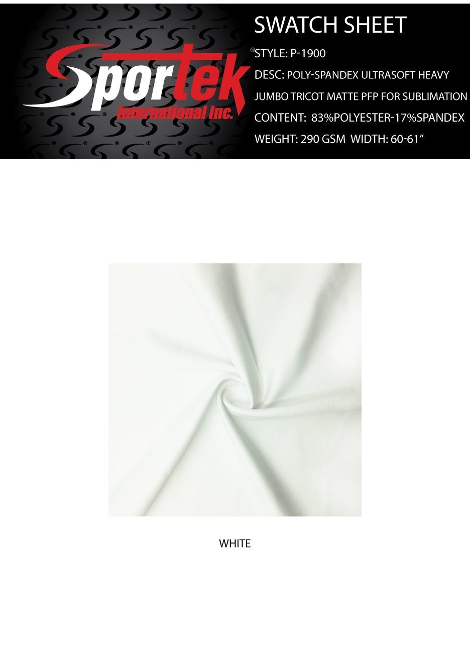 Poly-Spandex Tricot Matte PFP Sublimation Fabric