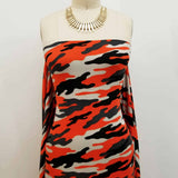 Camouflage Print DTY Brushed Fabric - Camouflage Print, Brushed Finish