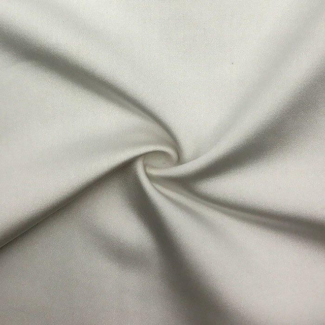 Poly Spandex Tricot Shiny White