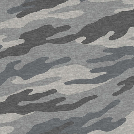 Camouflage Print DTY Brushed Fabric - Camouflage Print, Brushed Finish