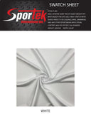 Shiny Tricot Spandex Heavy Weight White