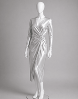 Shiny Tricot Spandex Heavy Weight White