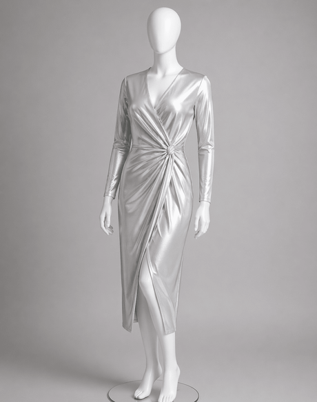 Shiny Tricot Spandex Heavy Weight White