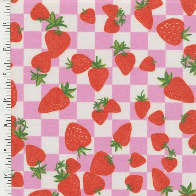 Cotton Poly Spandex Jersey Print Activewear Fabric