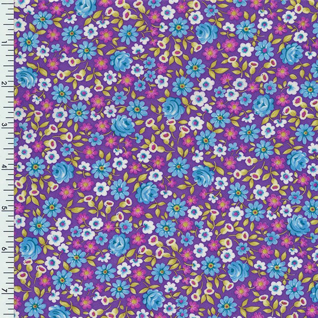Printed Spandex Floral Poly Tricot