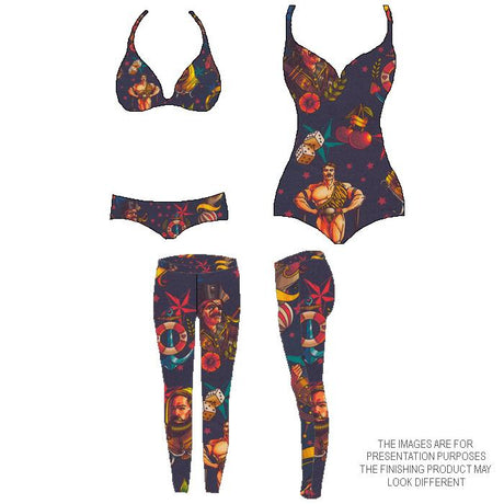 Printed Spandex Corvexisland Thermal Poly-Spandex Jersey