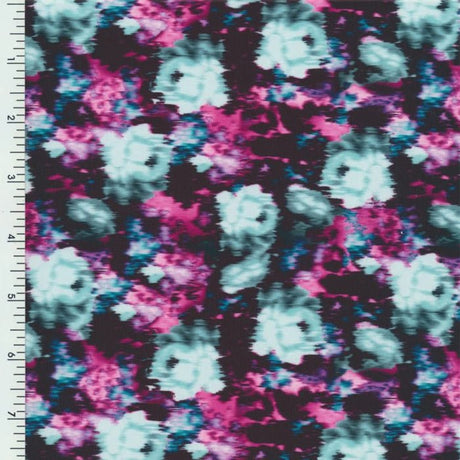 Printed Spandex Blur Matte Fabric Color 1068