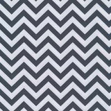 Printed Spandex Chevron Antrazit/White